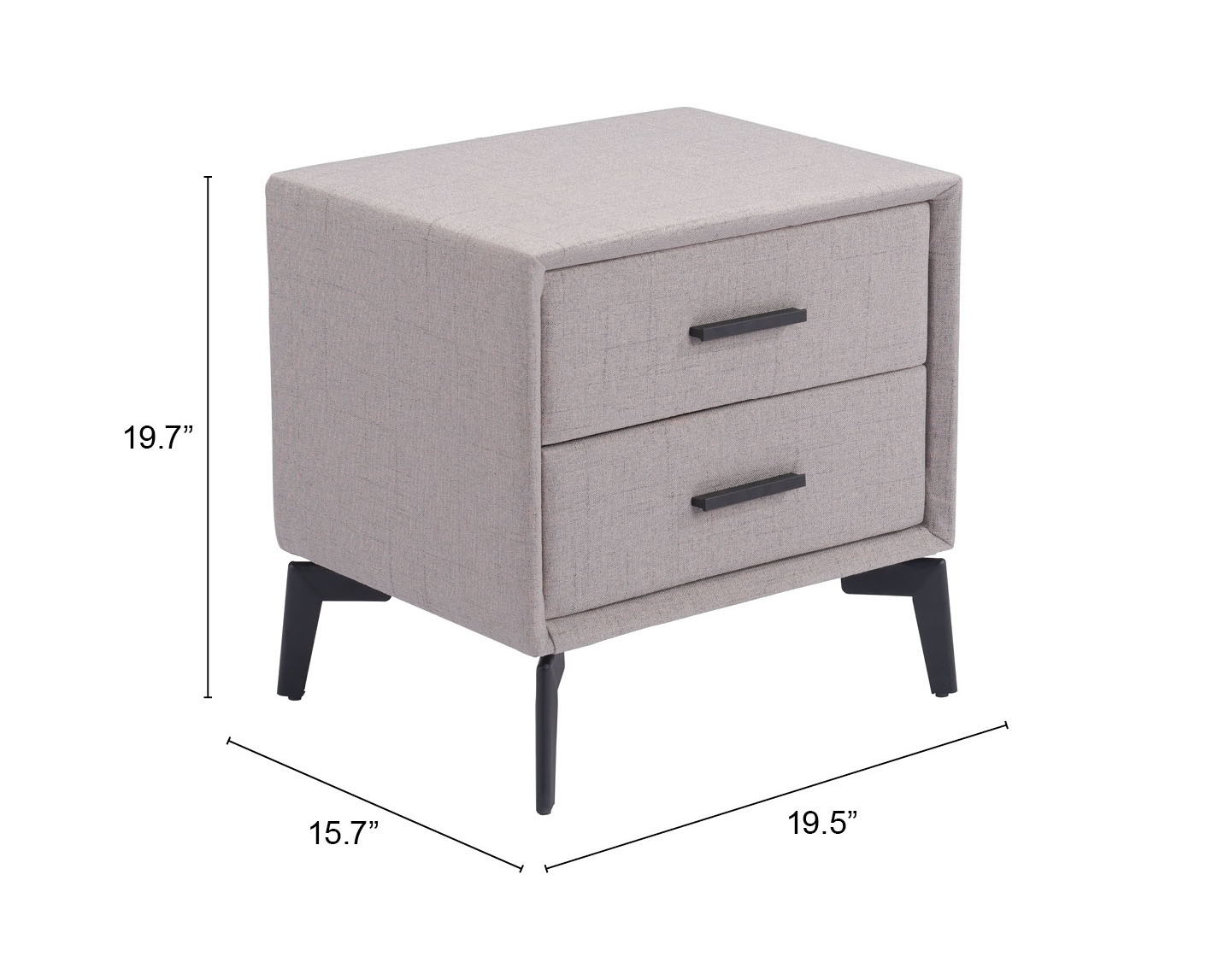 Halle - Side Table - Gray