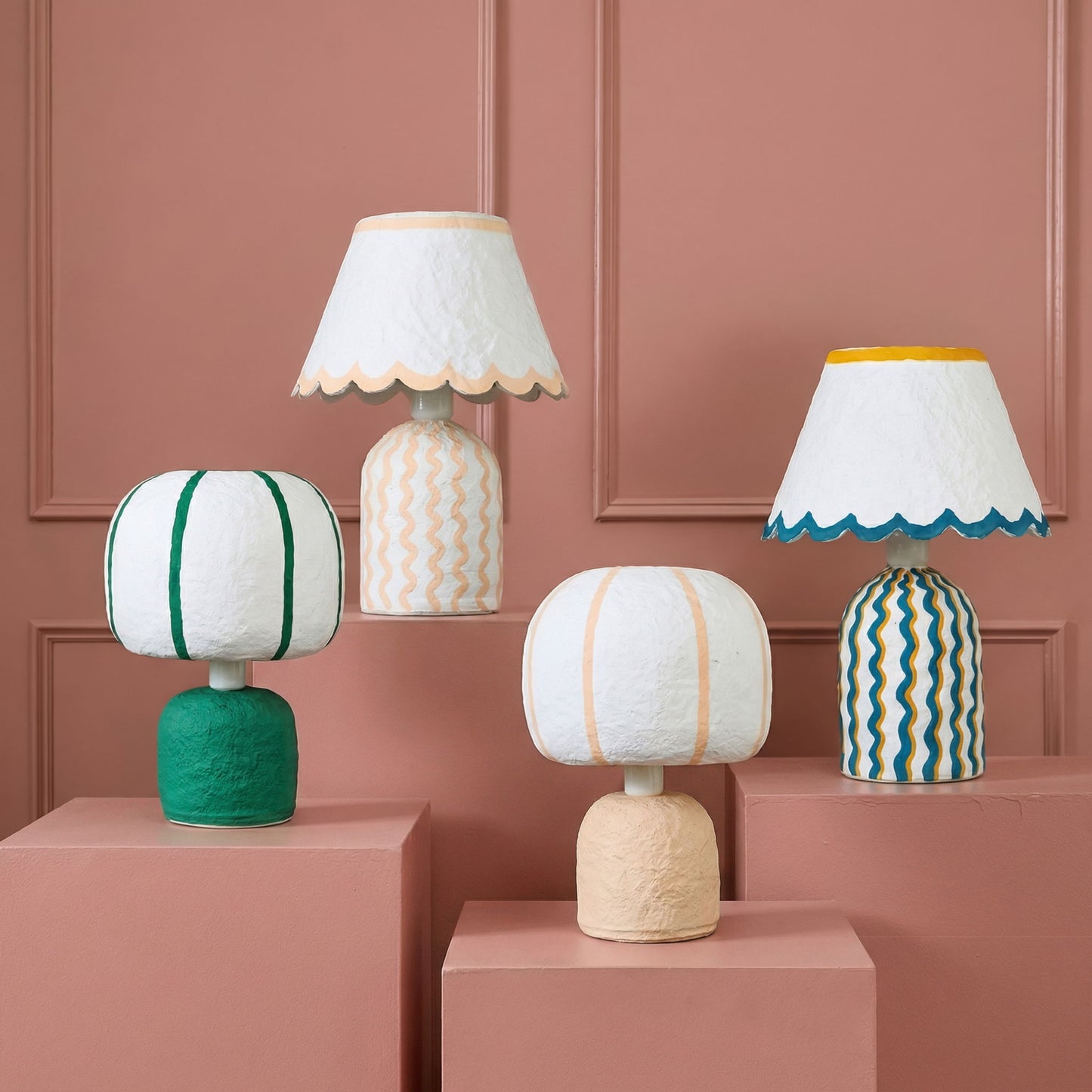 Margate - Cotton Mache Table Lamp