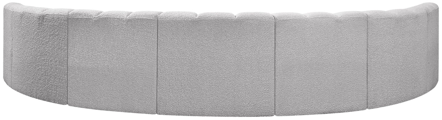 Arc - Boucle Fabric 7 Piece U-Shaped Modular Sofa