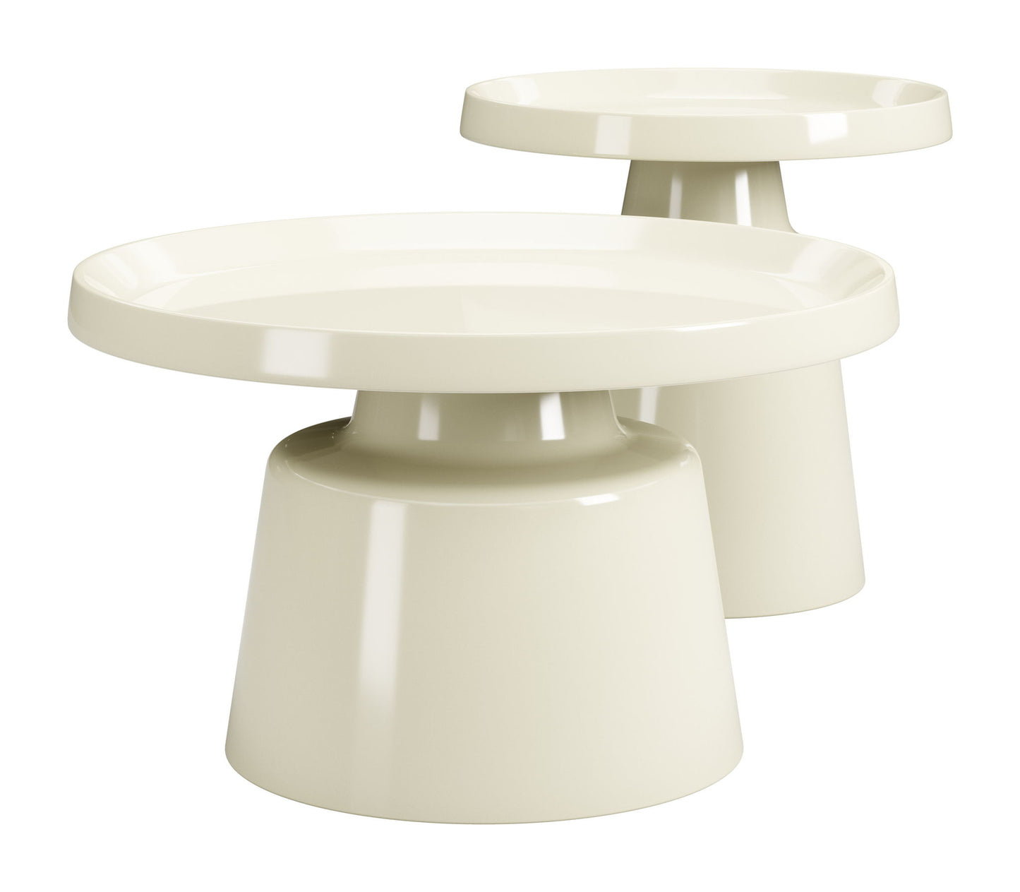Beurre - Coffee Table Set - White / Ivory