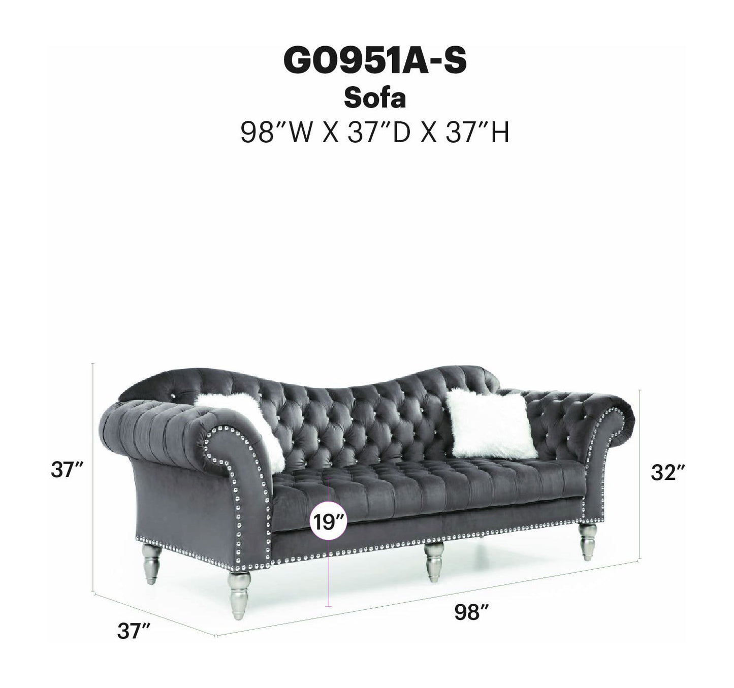 Glory Furniture - Wilshire - Sofa