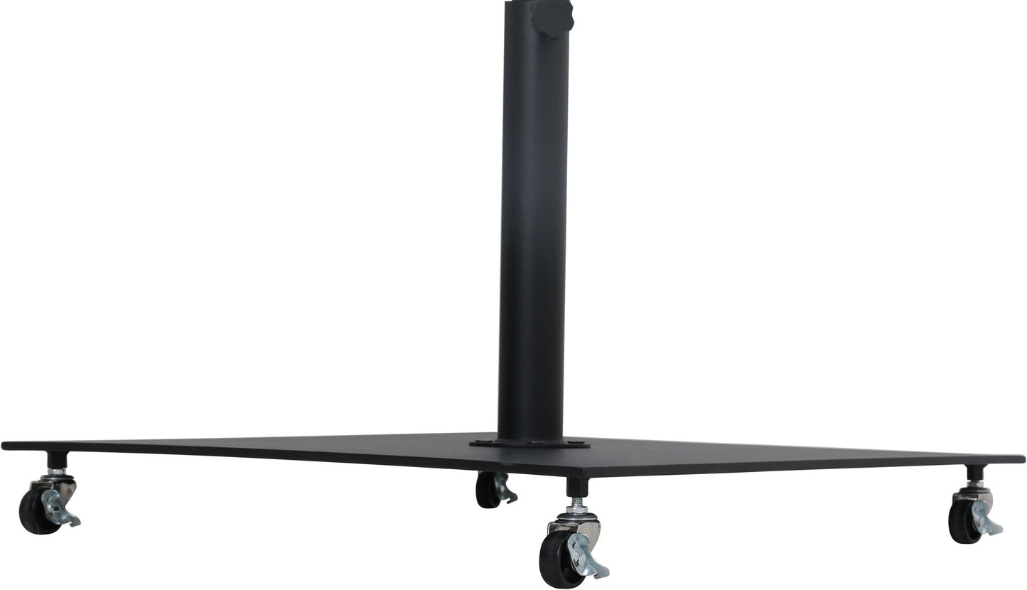 Fiji - Aluminum Patio Umbrella With Square Black And Teak Base