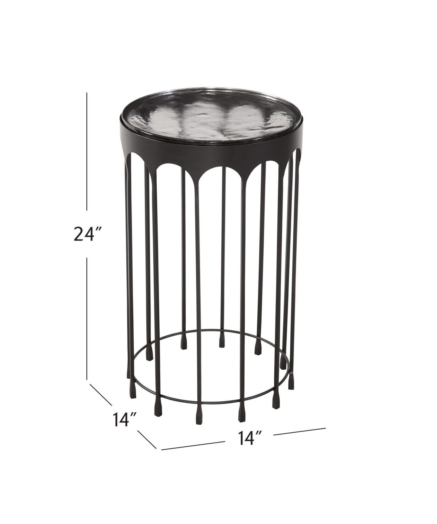 Hartley - Accent Table - Matte Black