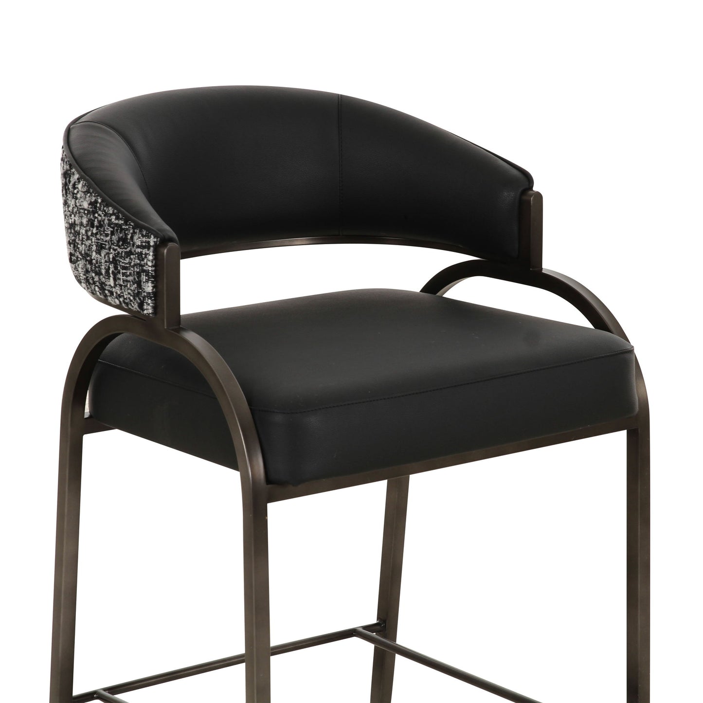 Tatum - Vegan Leather 2-Tone Counter Stool