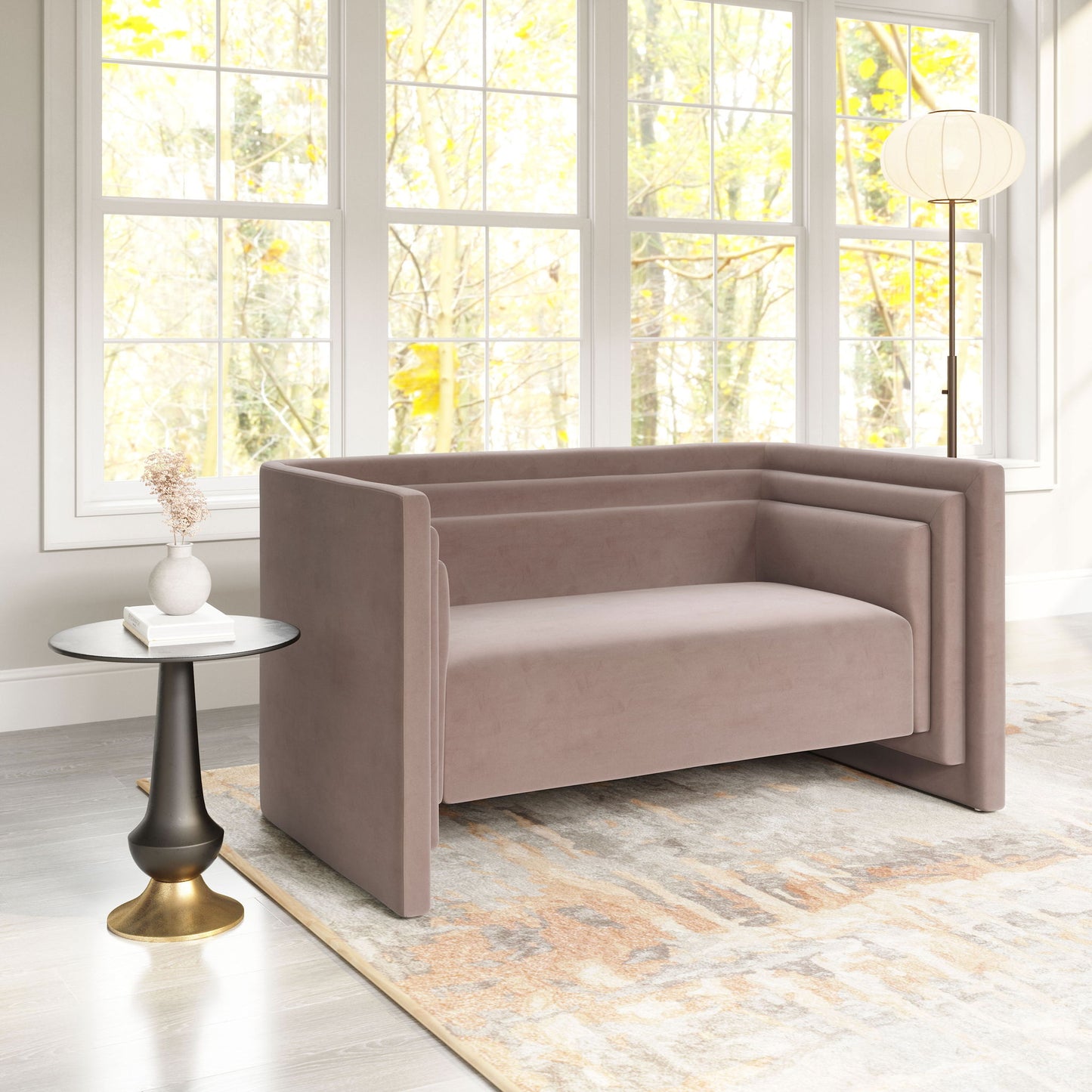 Trippel - Loveseat - Taupe