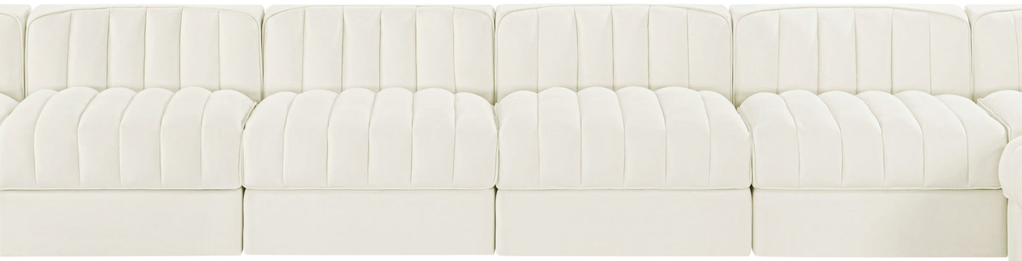 Rummi - Velvet Performance Fabric Upholstered 10 Piece Modular Sectional