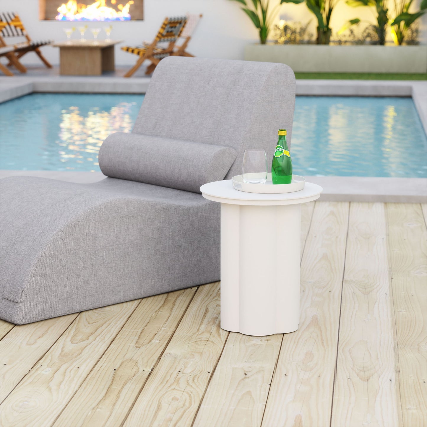Kogur - Side Table - White
