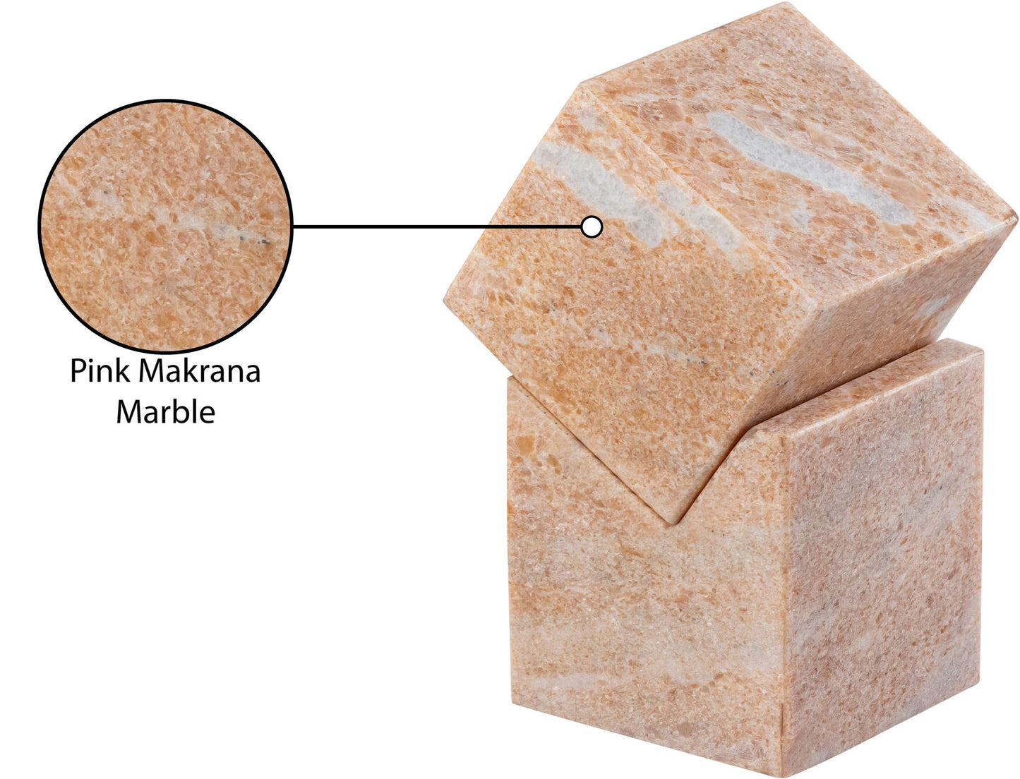 Quad - Marble Decorative Cube