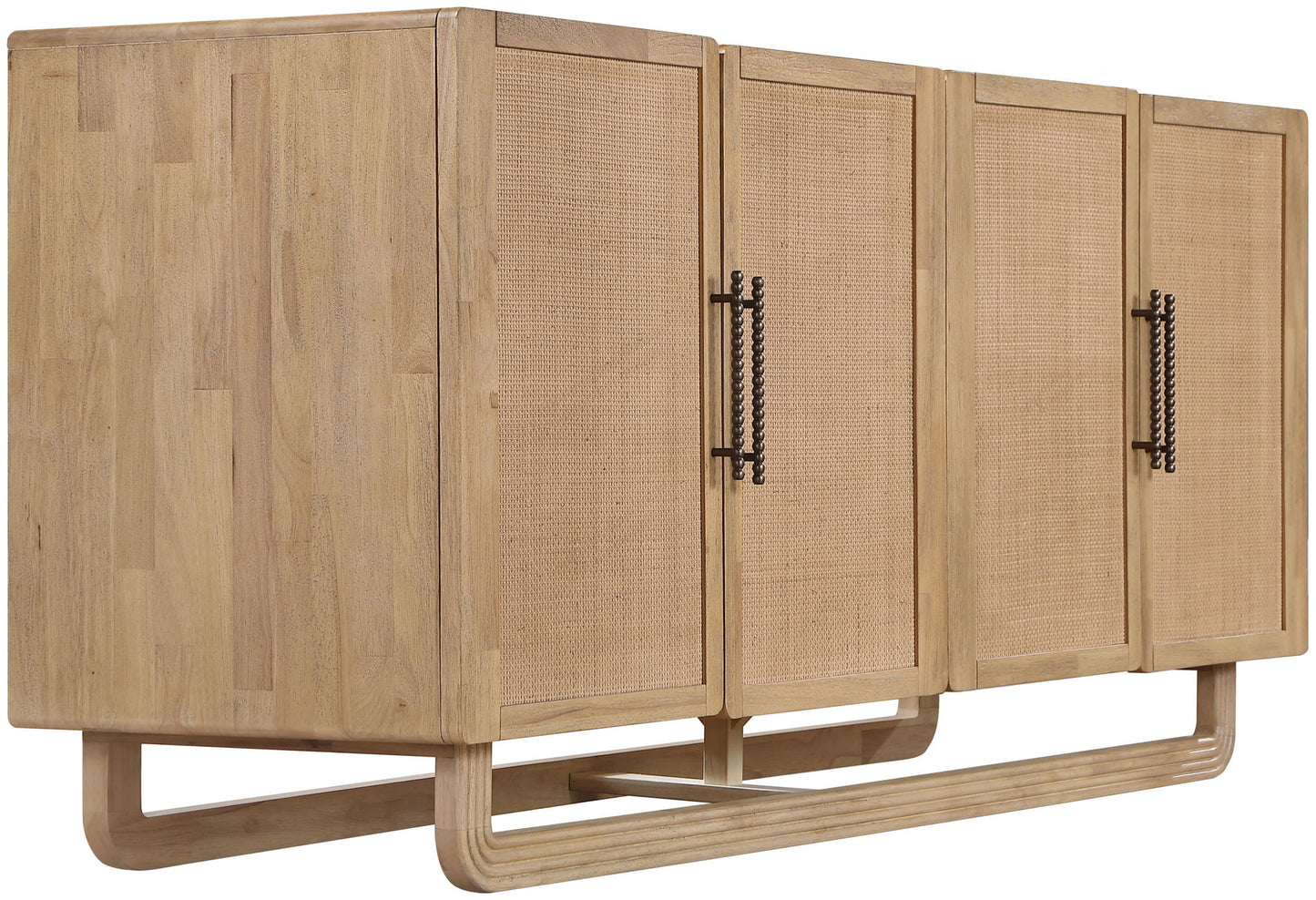Sova - Solid Wood, Oak Veneer And Stainless Steel Sideboard/Buffet
