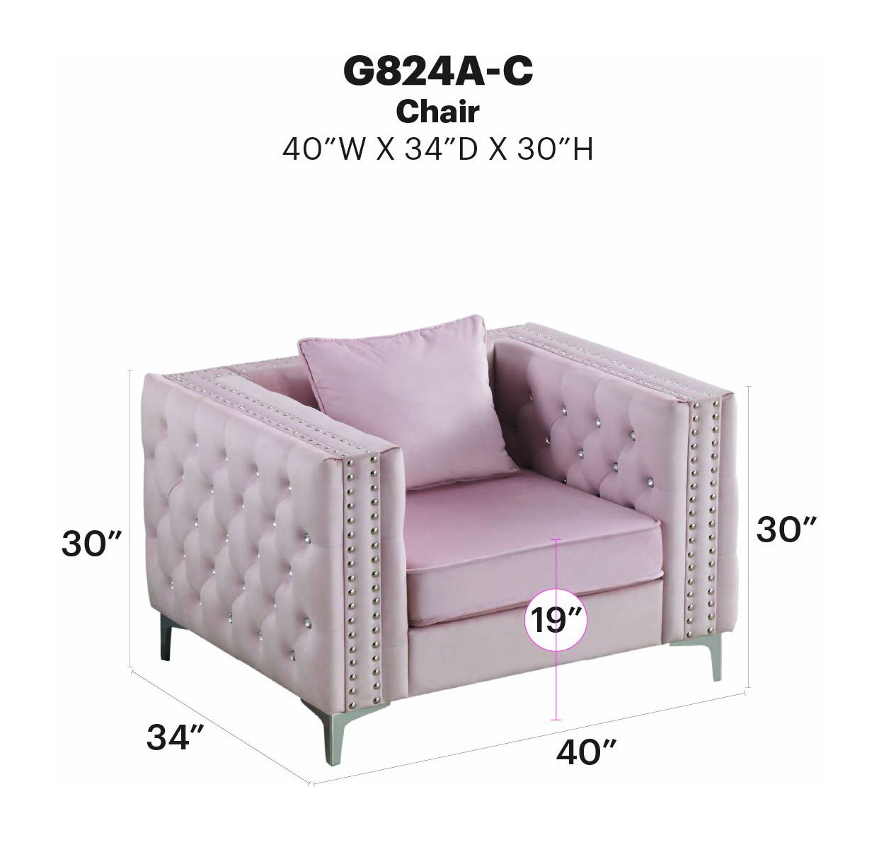Glory Furniture - Paige - Chair