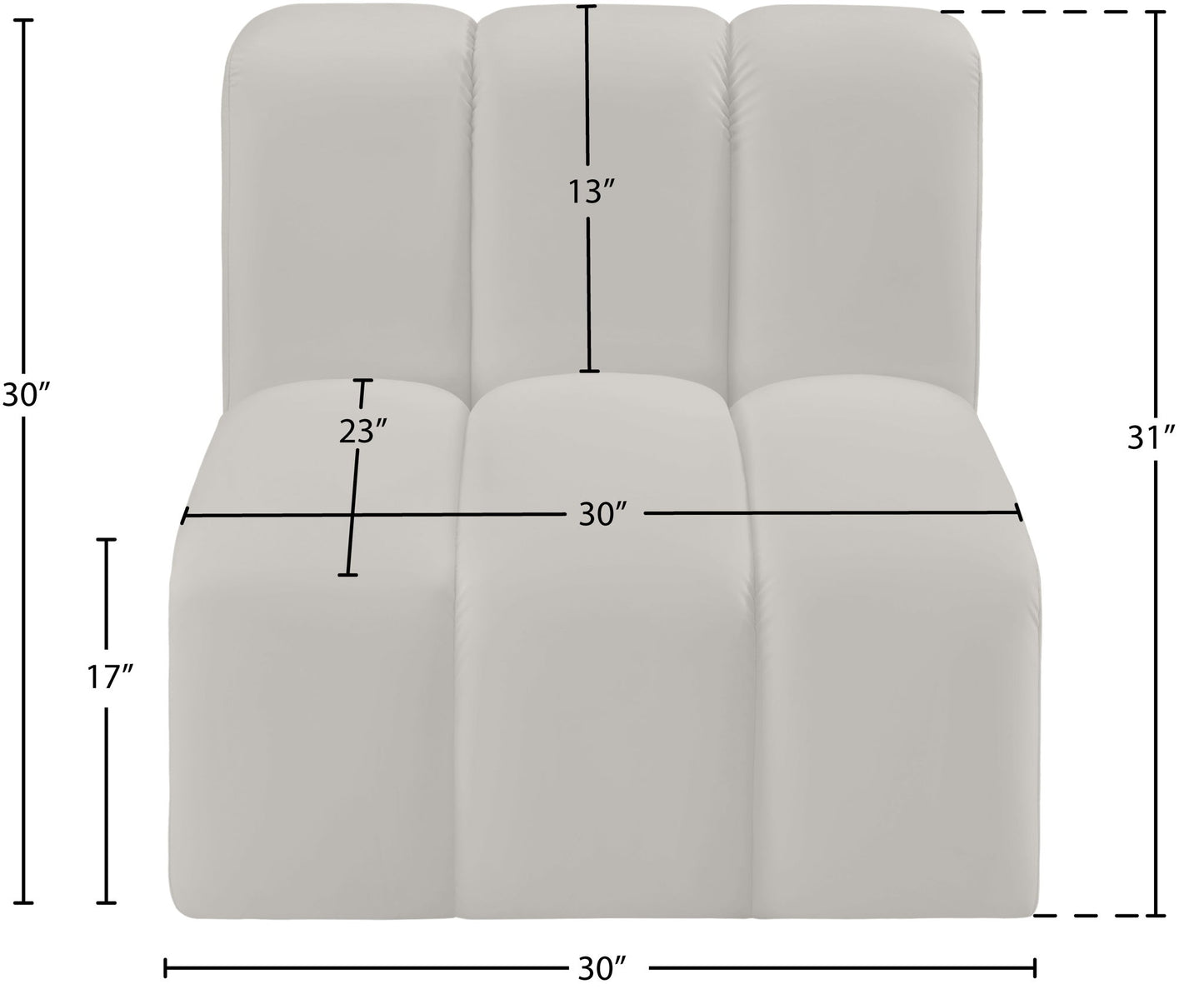 Arc - Faux Leather Straight Chair