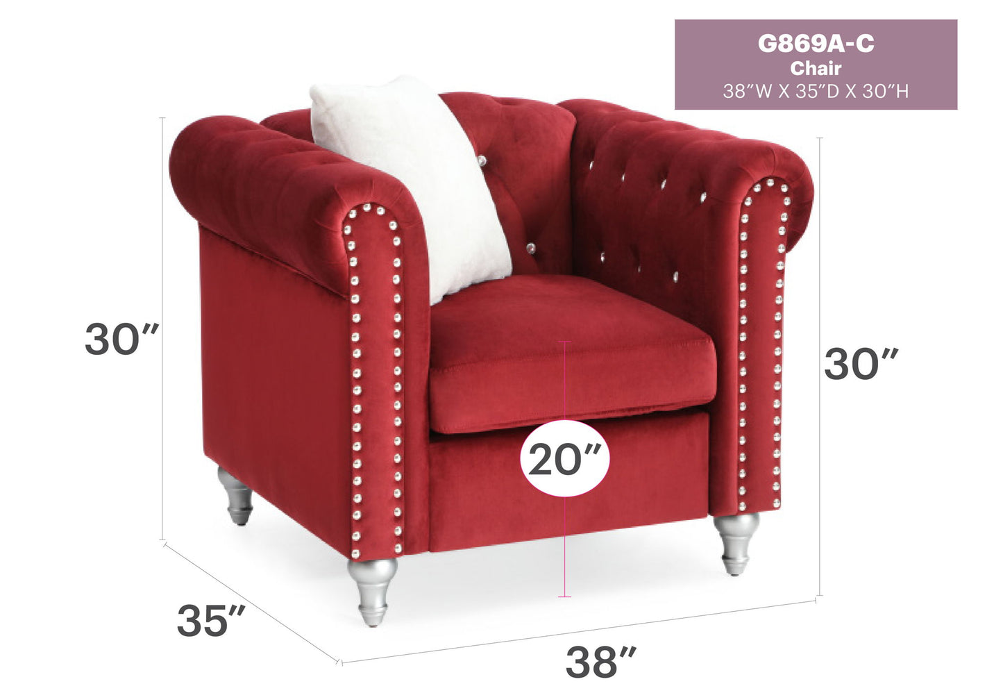 Glory Furniture - Raisa - Chair