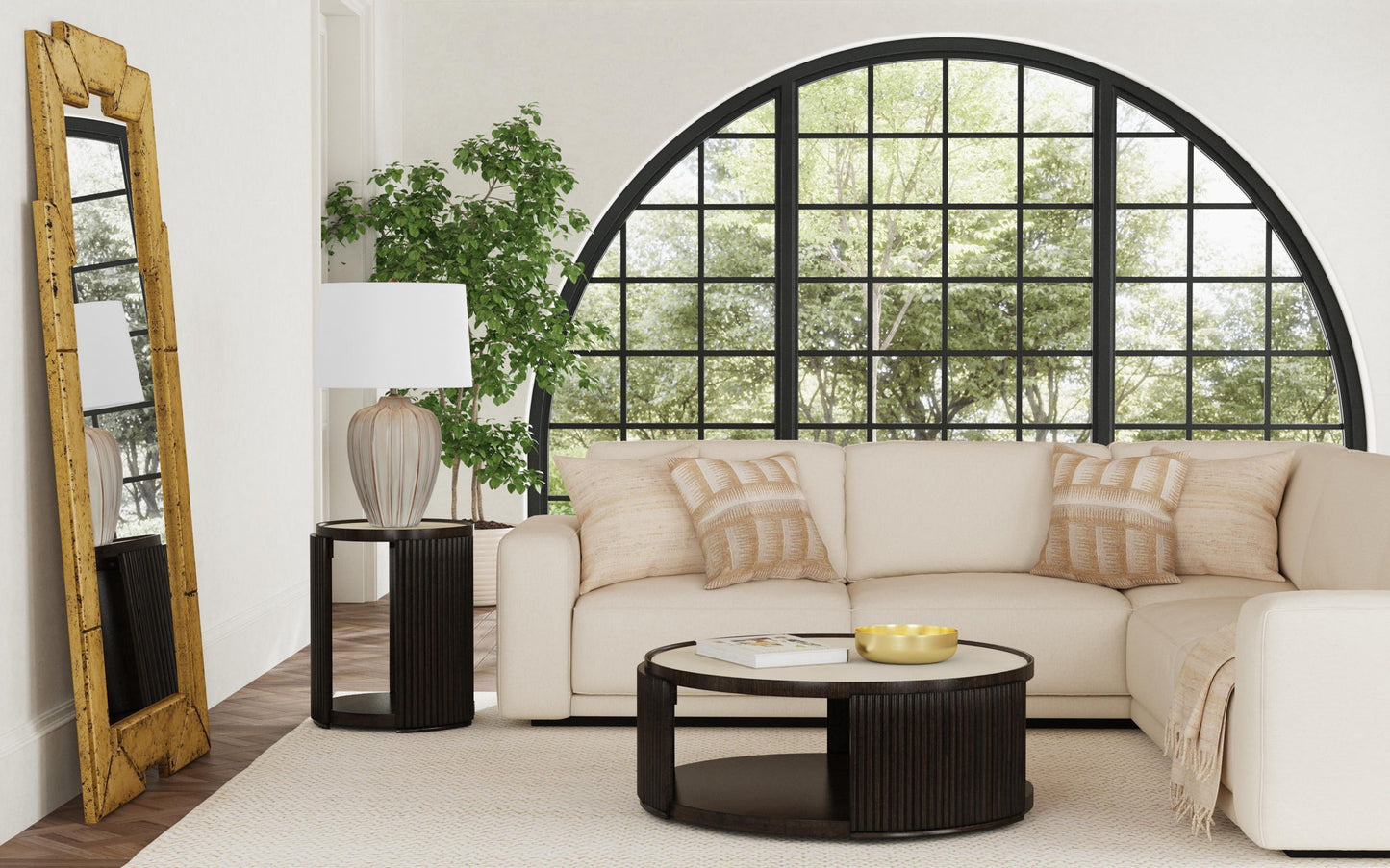 Metouro - Floor Mirror - Ant Gold Gilt