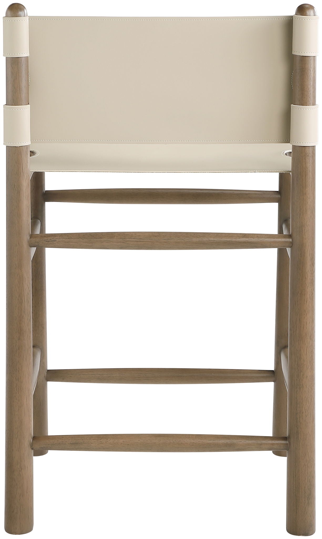 Santos - Upholstered Counter Stool With Stained Brown Base