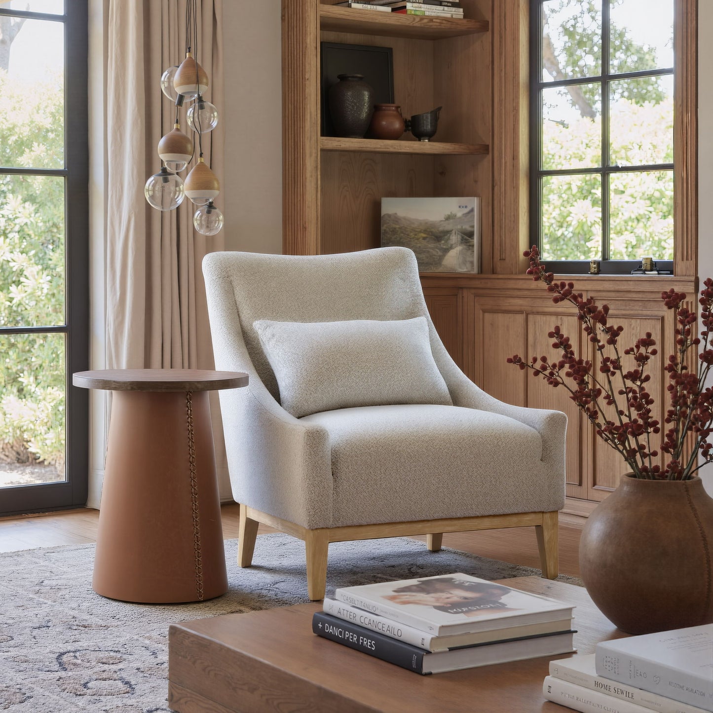 Velun - Accent Chair - White / Ivory