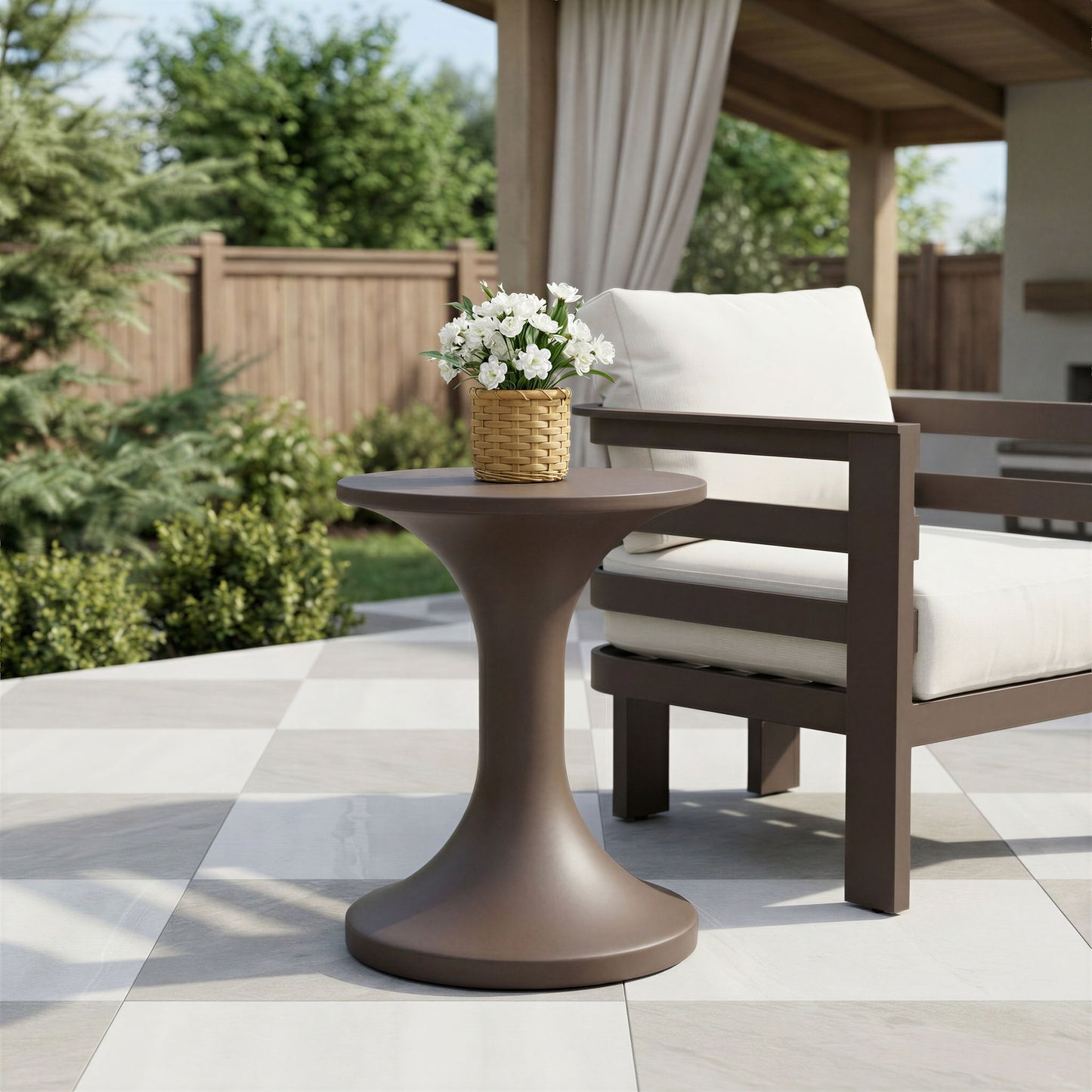 Arka - Side Table - Brown