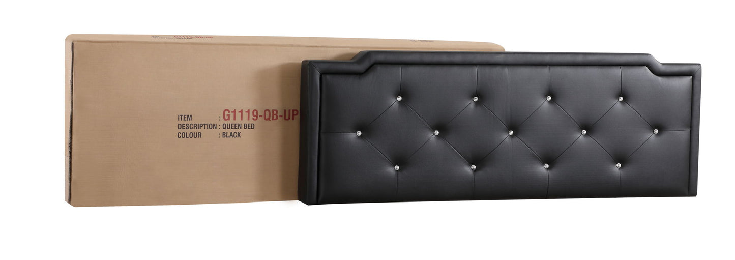 Glory Furniture - Deb - Faux Crystals Tufted Bed