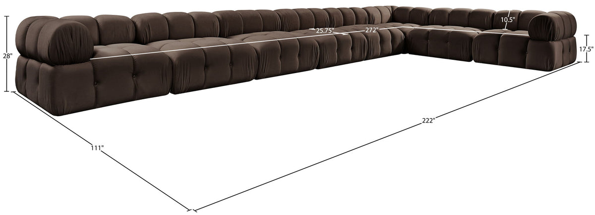 Orin - 8 Piece Modular Sectional (5 Modular Chairs, 3 Corner Chairs)