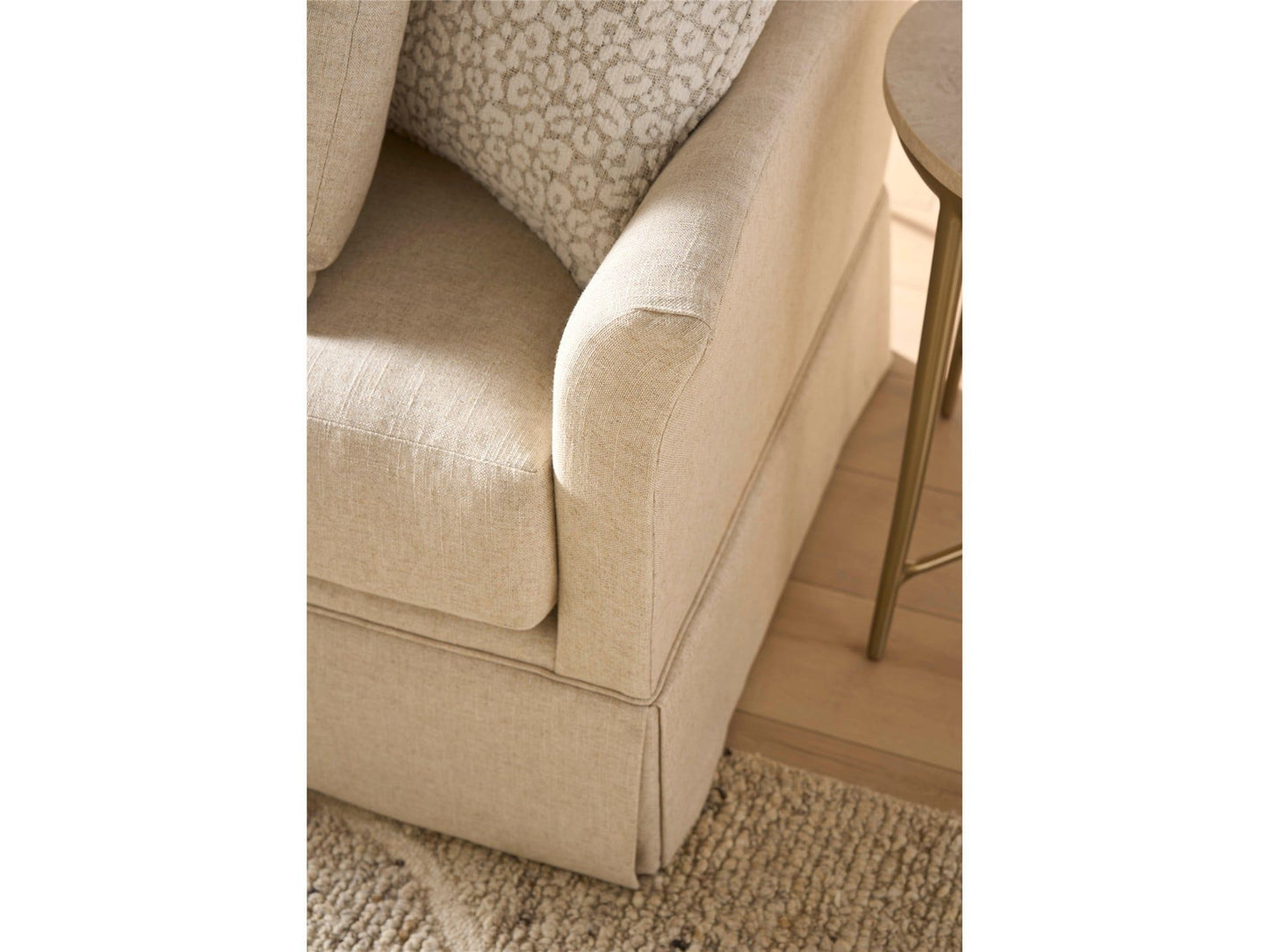 Madison - Skirted Apartment Sofa, Special Order - White