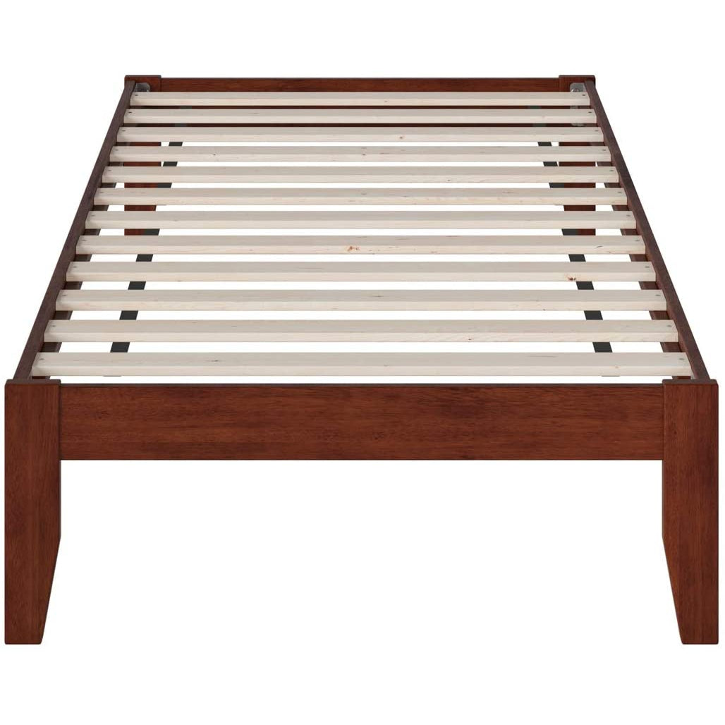 Wood Platform Bed With Storage Space