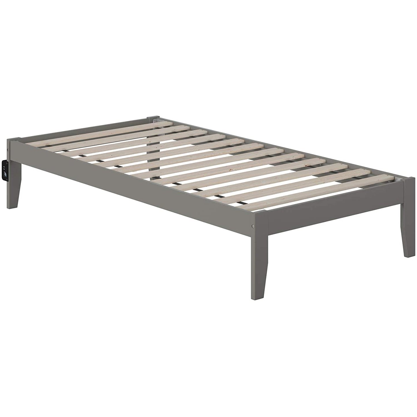 Wood Platform Bed With Storage Space