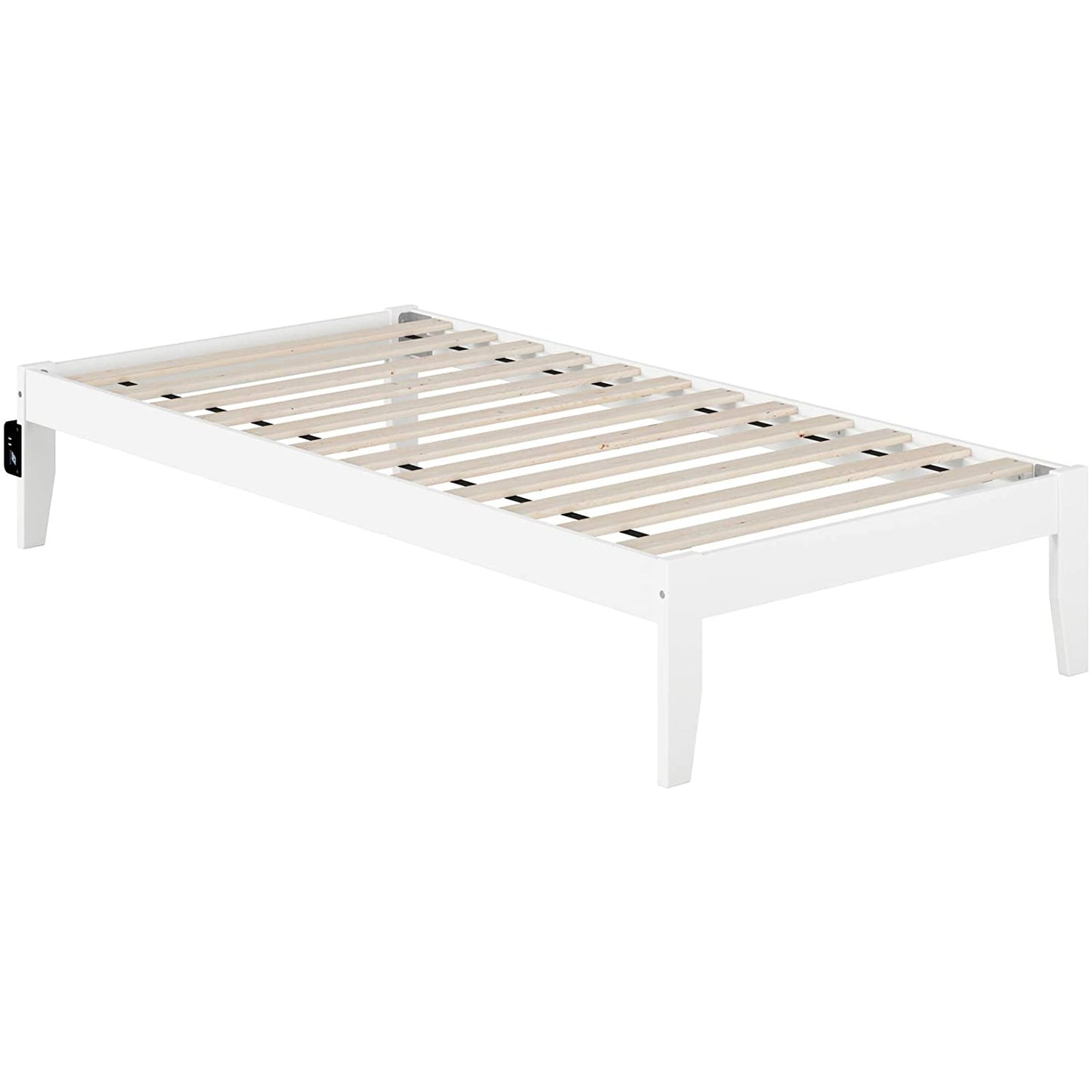 Wood Platform Bed With Storage Space