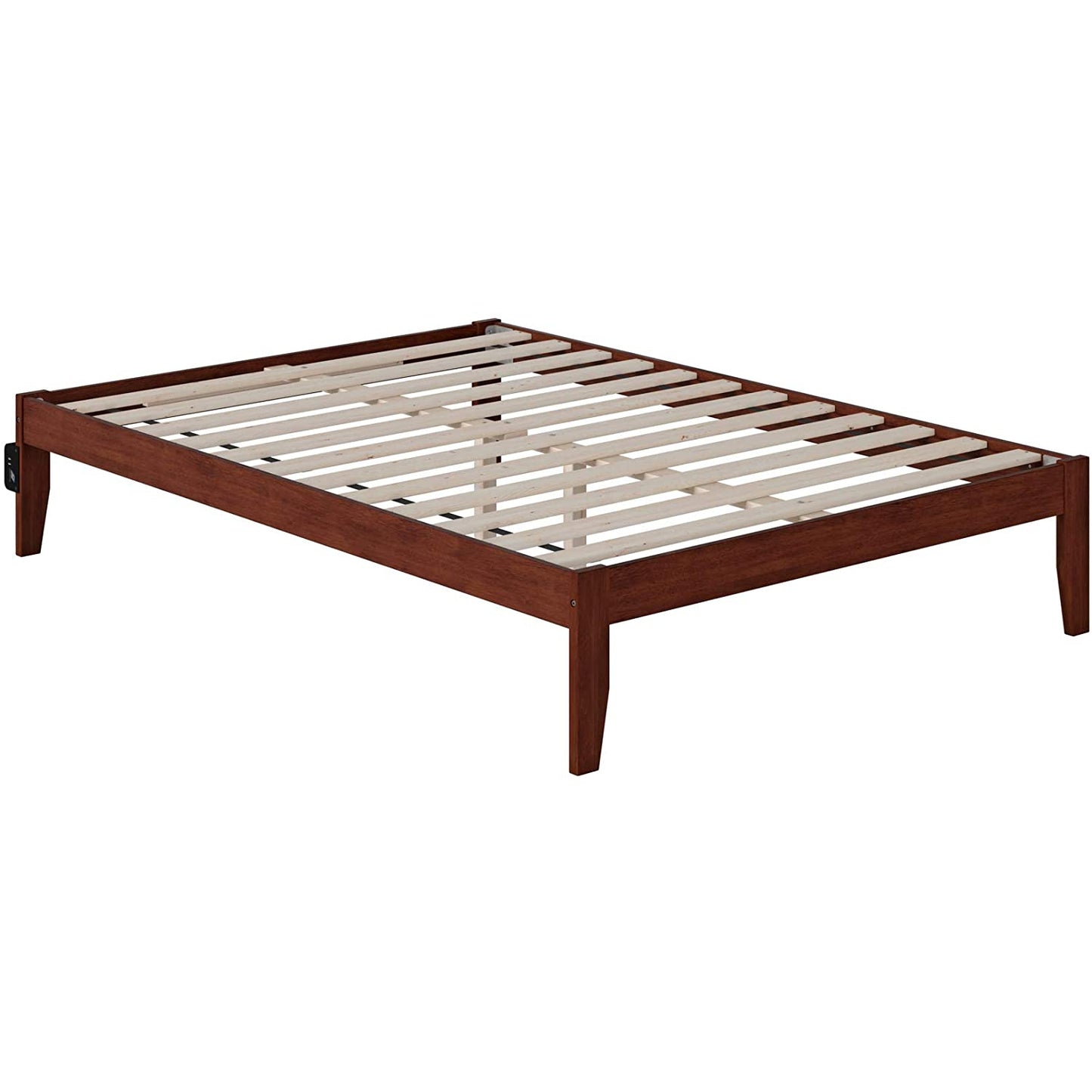 Wood Platform Bed With Storage Space