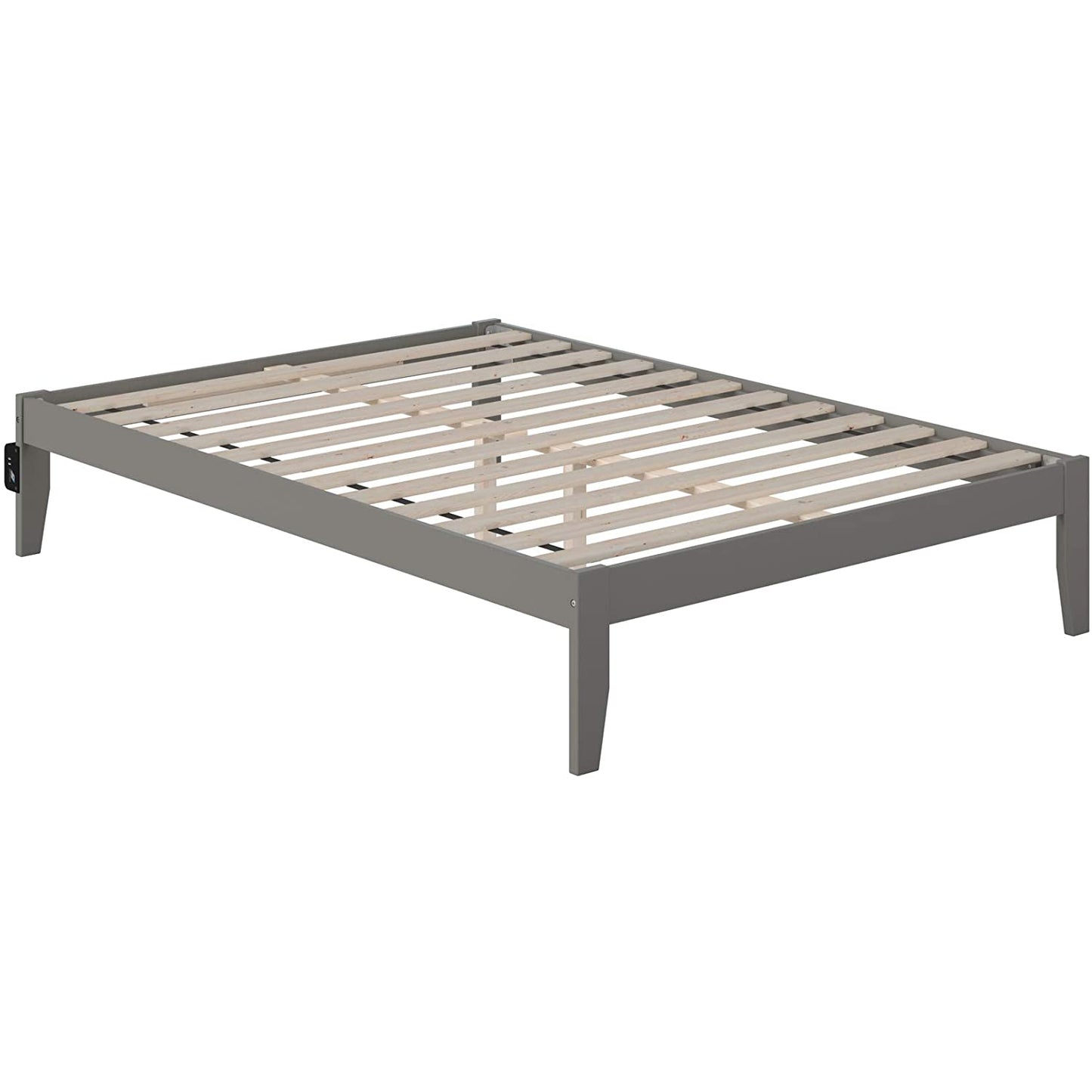 Wood Platform Bed With Storage Space