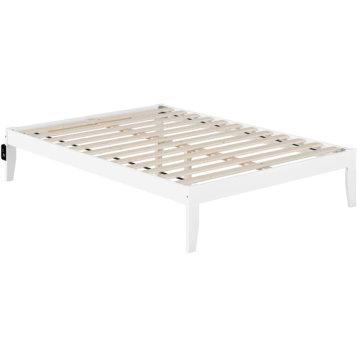 Wood Platform Bed With Storage Space