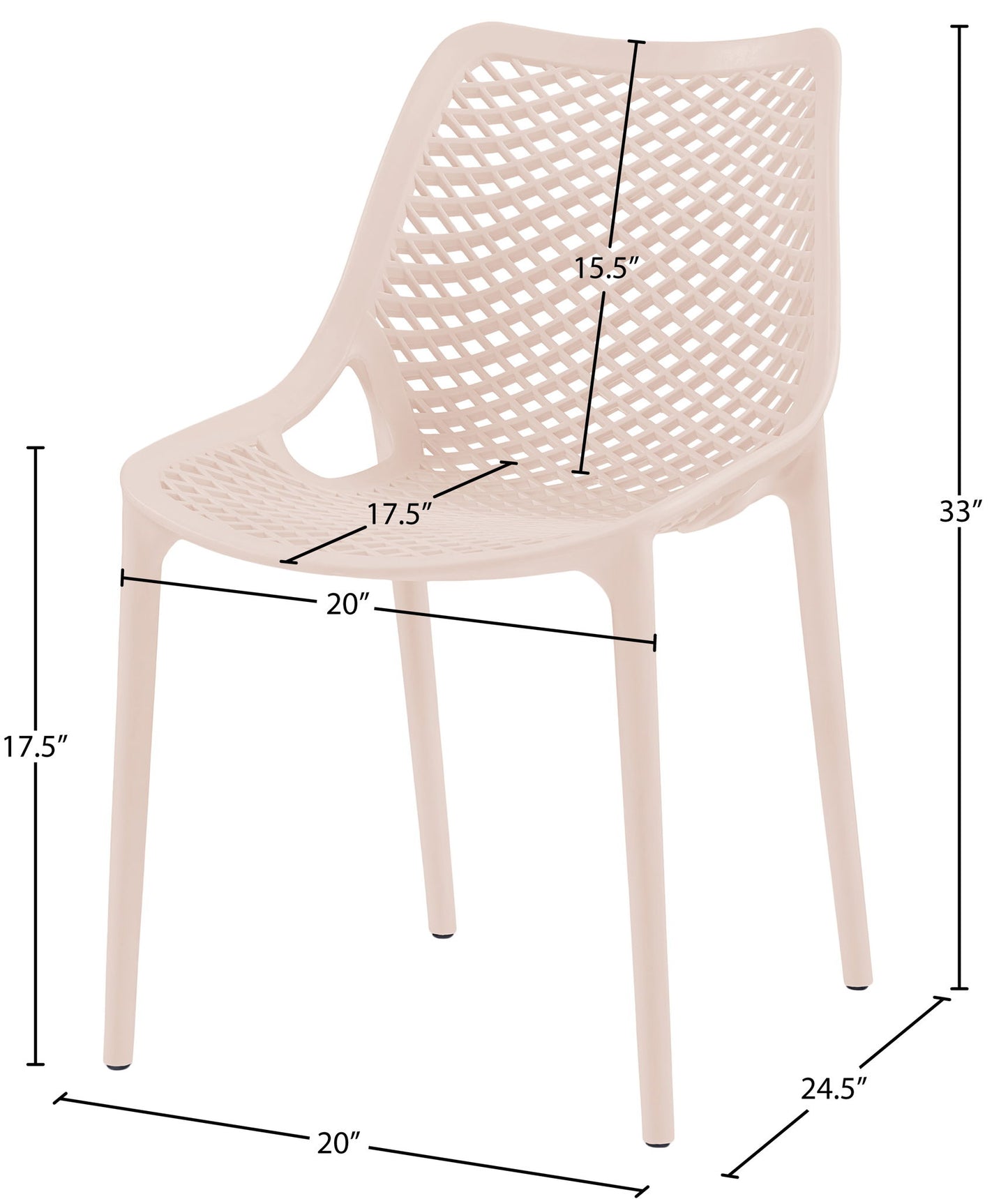 Mykonos - Outdoor Patio Dining Chair (Set of 2)