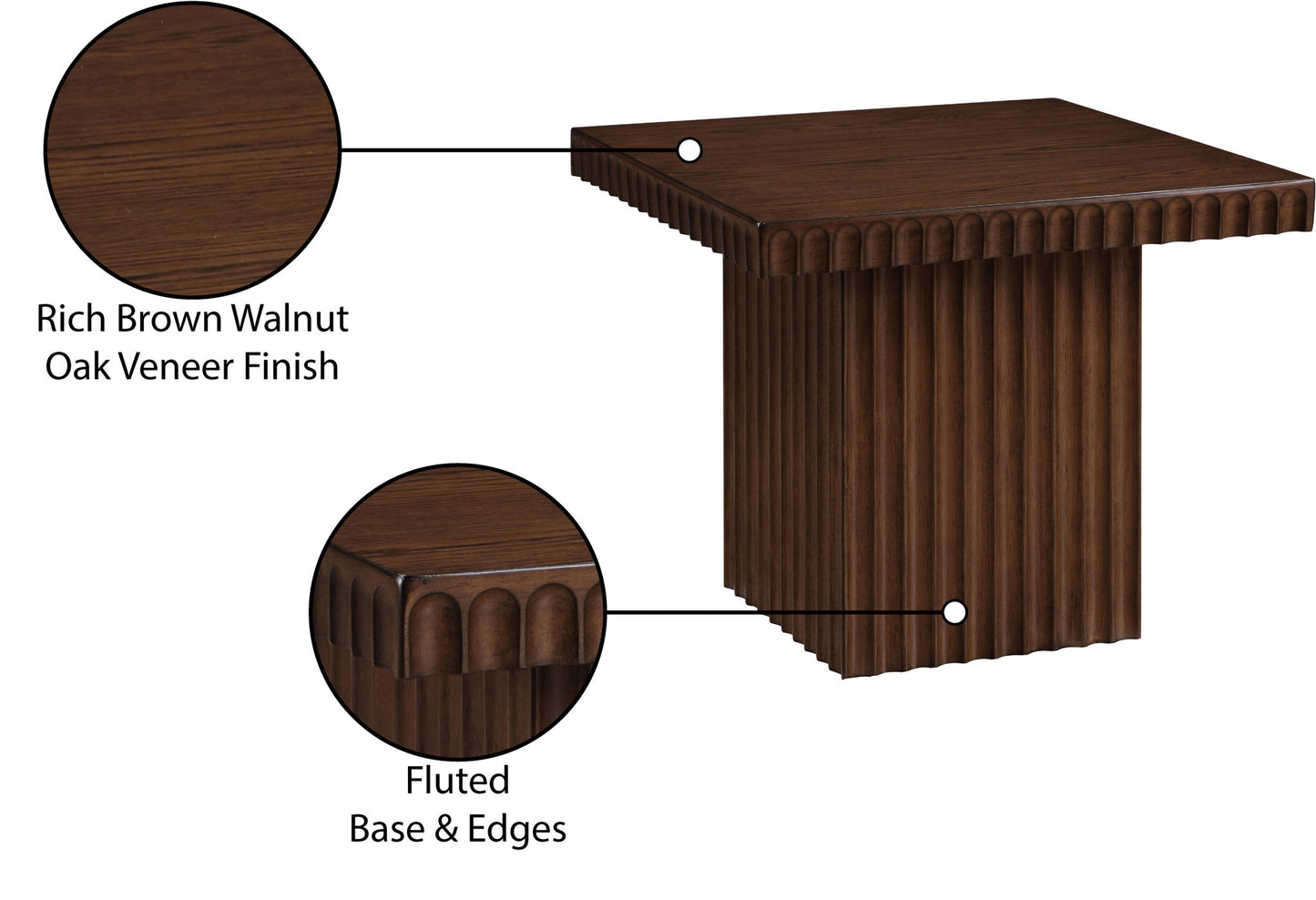 Spencer - 18" Oak Veneer Coffee Table