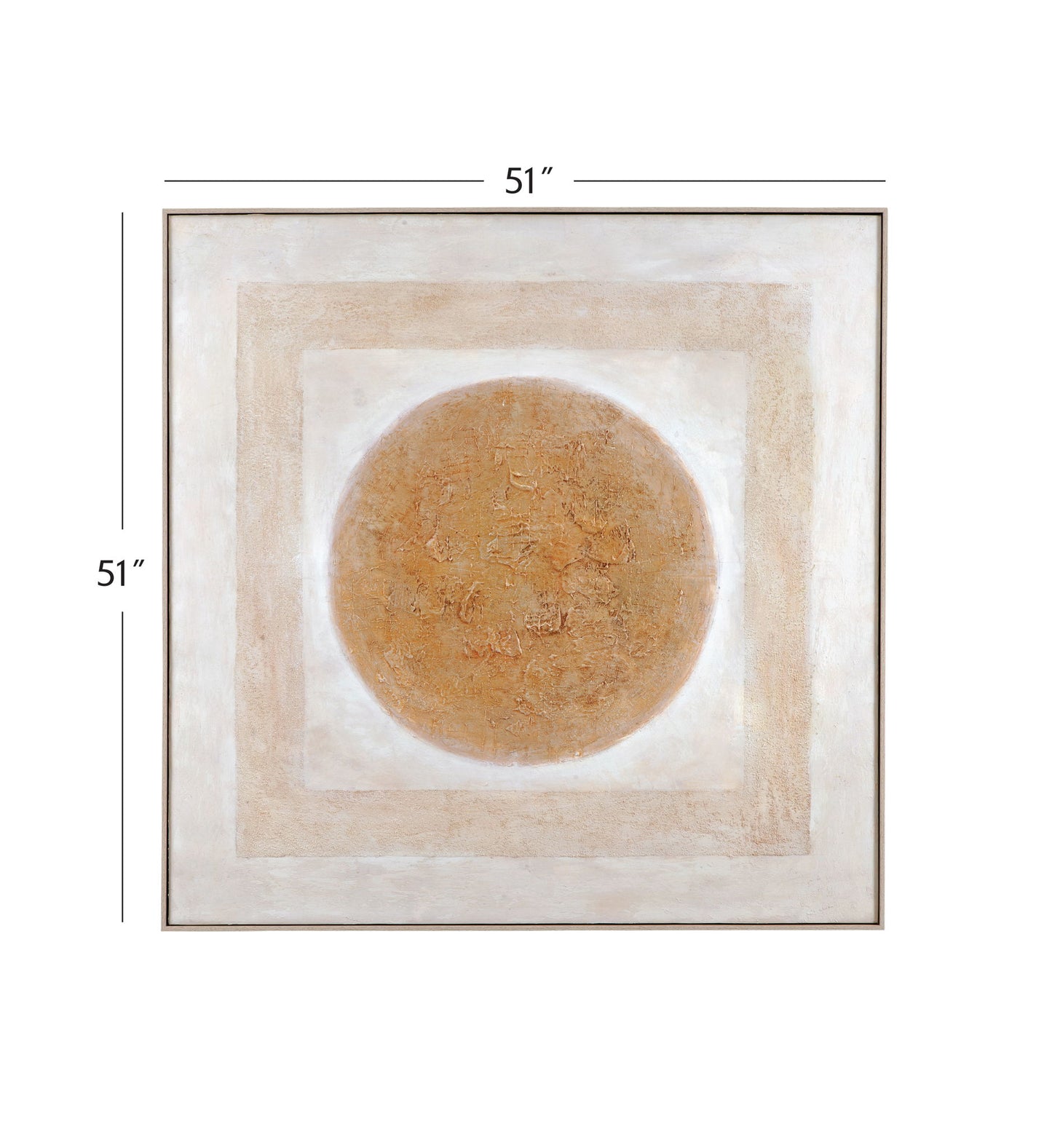 Central Canvas Art - Beige