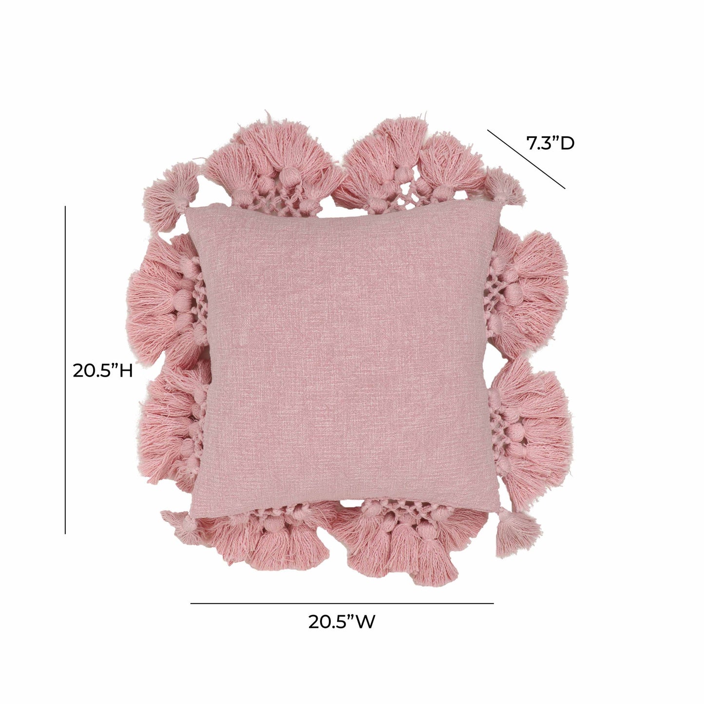Stone Washed - Cotton Tasseled Pillow
