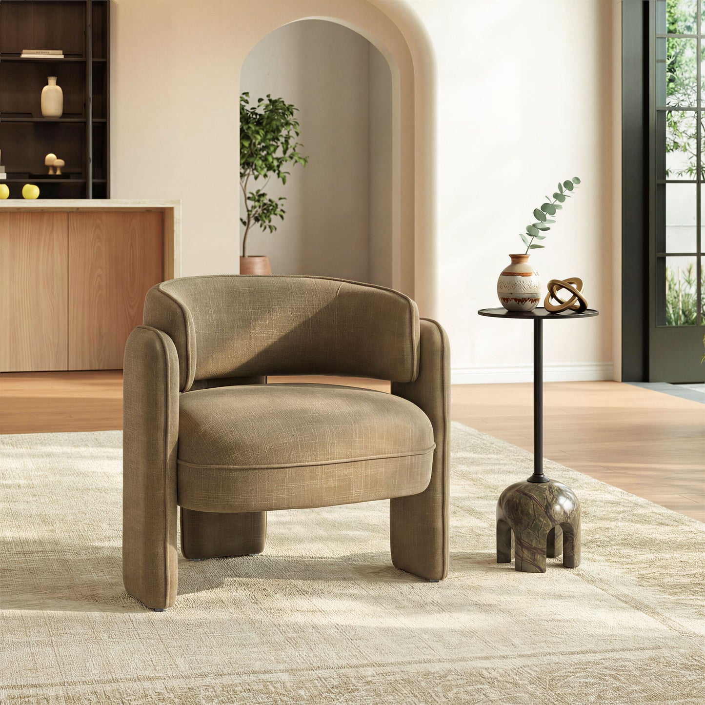 Naan - Accent Chair - Artichoke Green