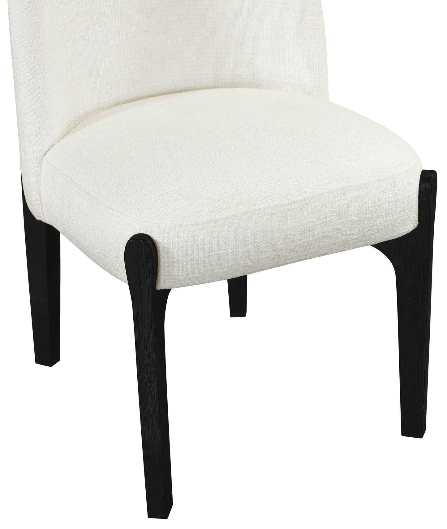 Torino - Upholstered Dining Chair With Brushed Black Base (Set of 2)