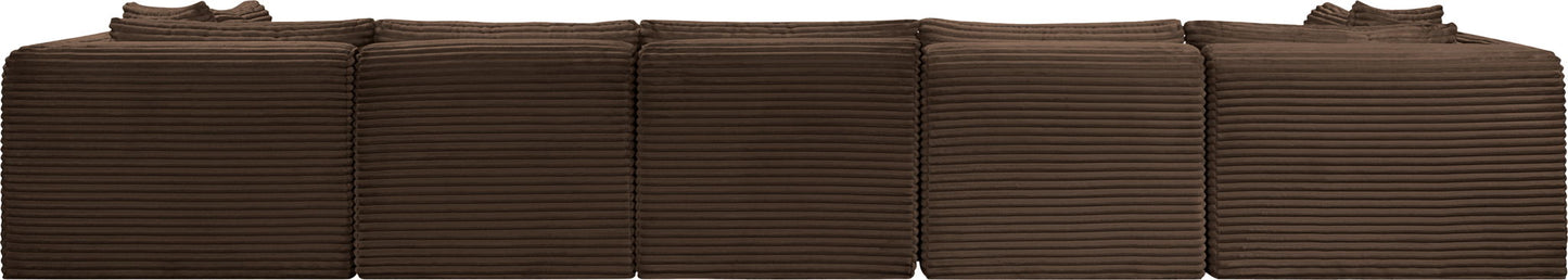 Shaggy - 7 Piece Modular U-Shaped Armless Sectional