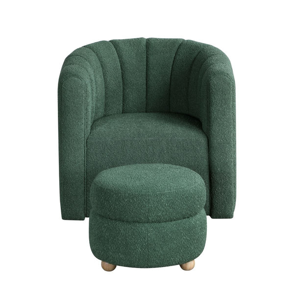 Delaney Swivel Chair with Ottoman