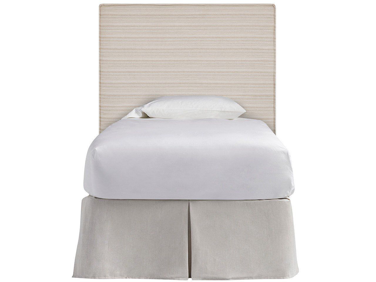 Drift - Upholstered Twin Headboard - Beige / Gray