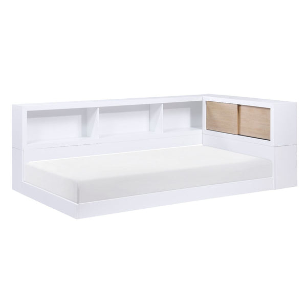 Asker Twin Bookcase Corner Platform Bed