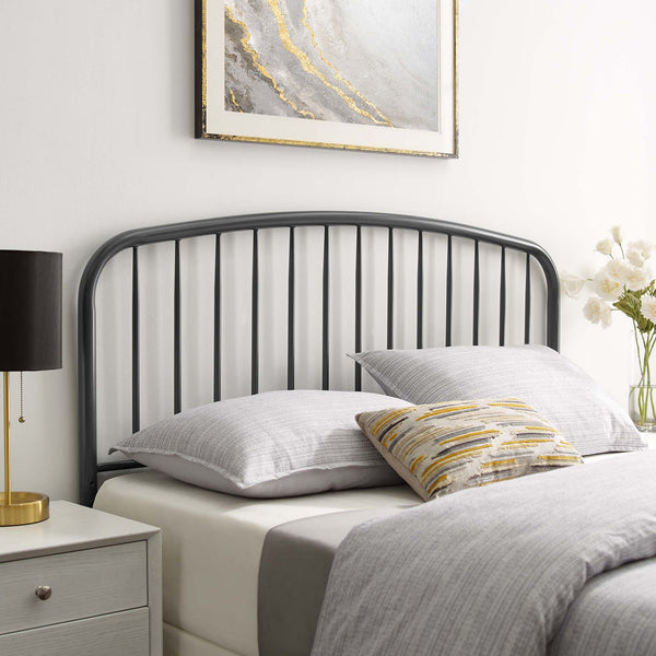 Nova Metal Headboard - Full, Gray