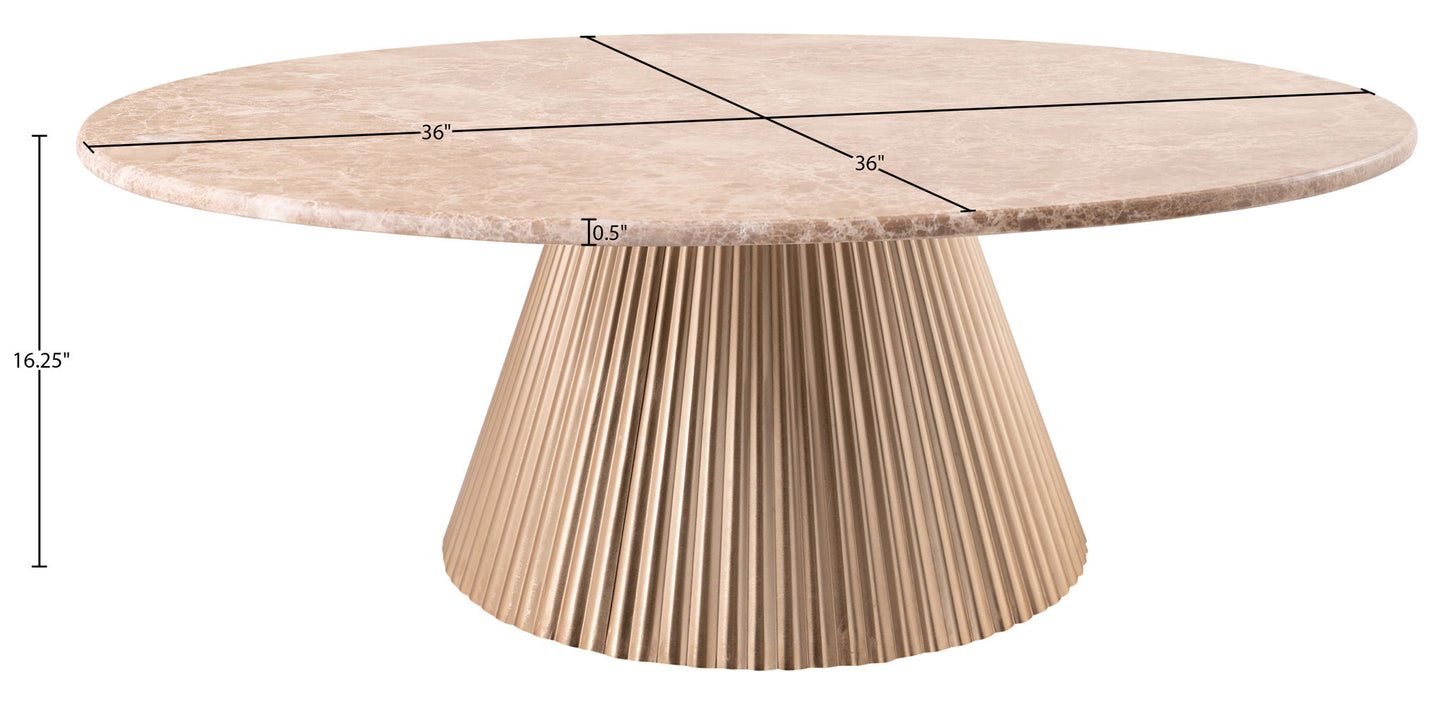 Cindra - Genuine Marble Top And Iron Base Table