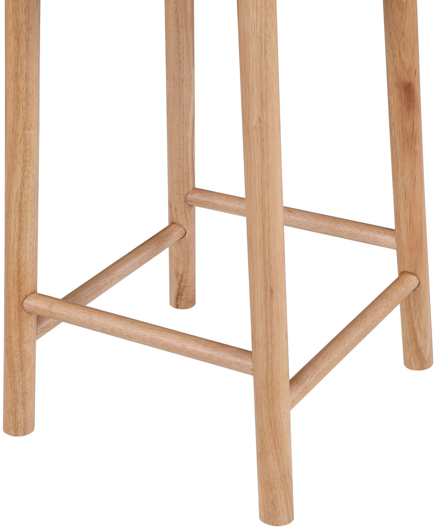 Calvin - Faux Leather Stool - Light Brown Legs