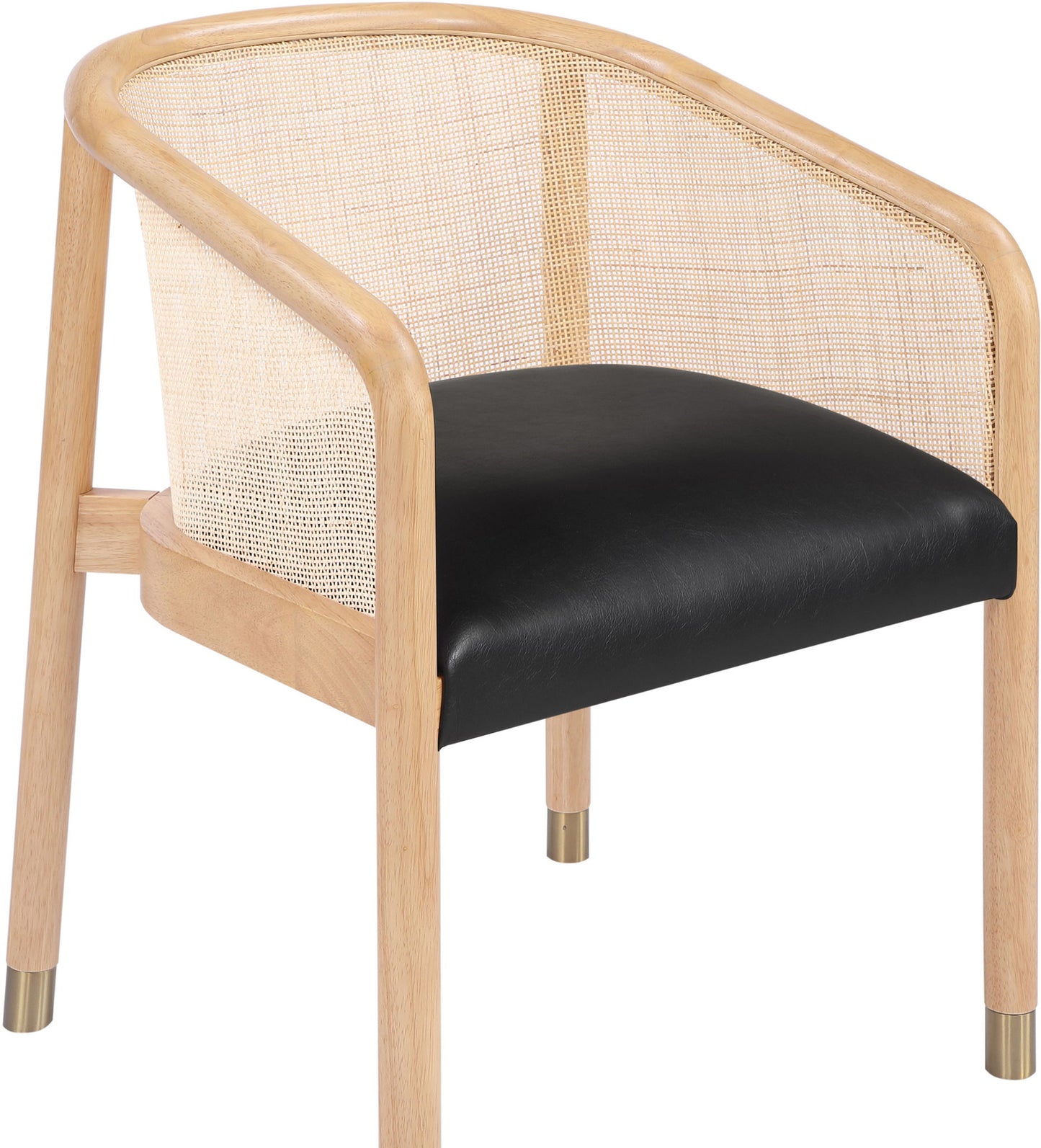 Sylvan - Vegan Leather Dining Chair (Set of 2) - Natural Frame