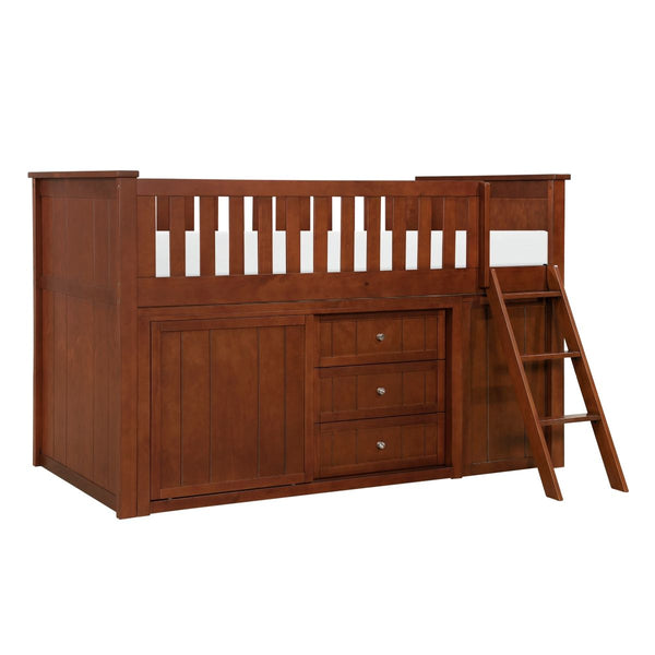 Rowe Low Loft Bunk with Bookcase and 2 Dressers