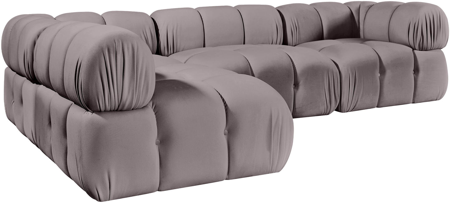 Orin - Fabric Velvet 4 Piece Modular Sectional