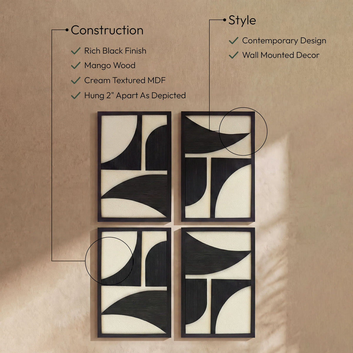 Cadence - 4 Piece Wall Art