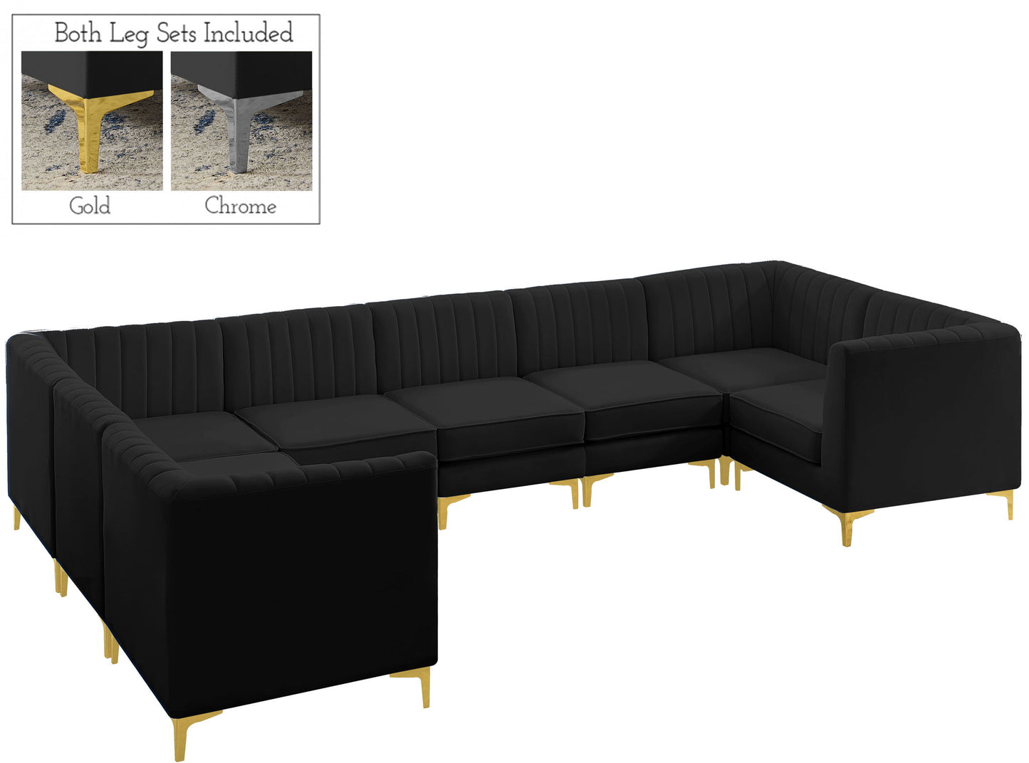 Alina - 8 Piece Modular U-Shaped Sectional