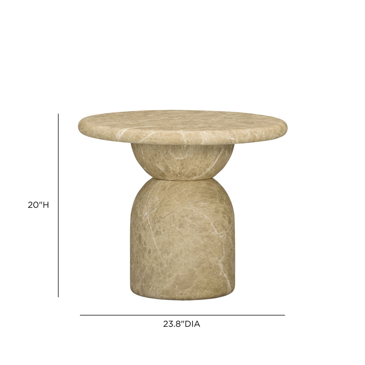 Cynthia - Emperador Faux Marble Indoor / Outdoor Table