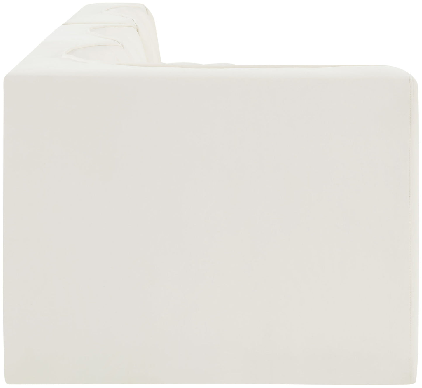 Rummi - Velvet Performance Fabric Upholstered 4 Piece Modular Sectional With Reverse Corner Chair