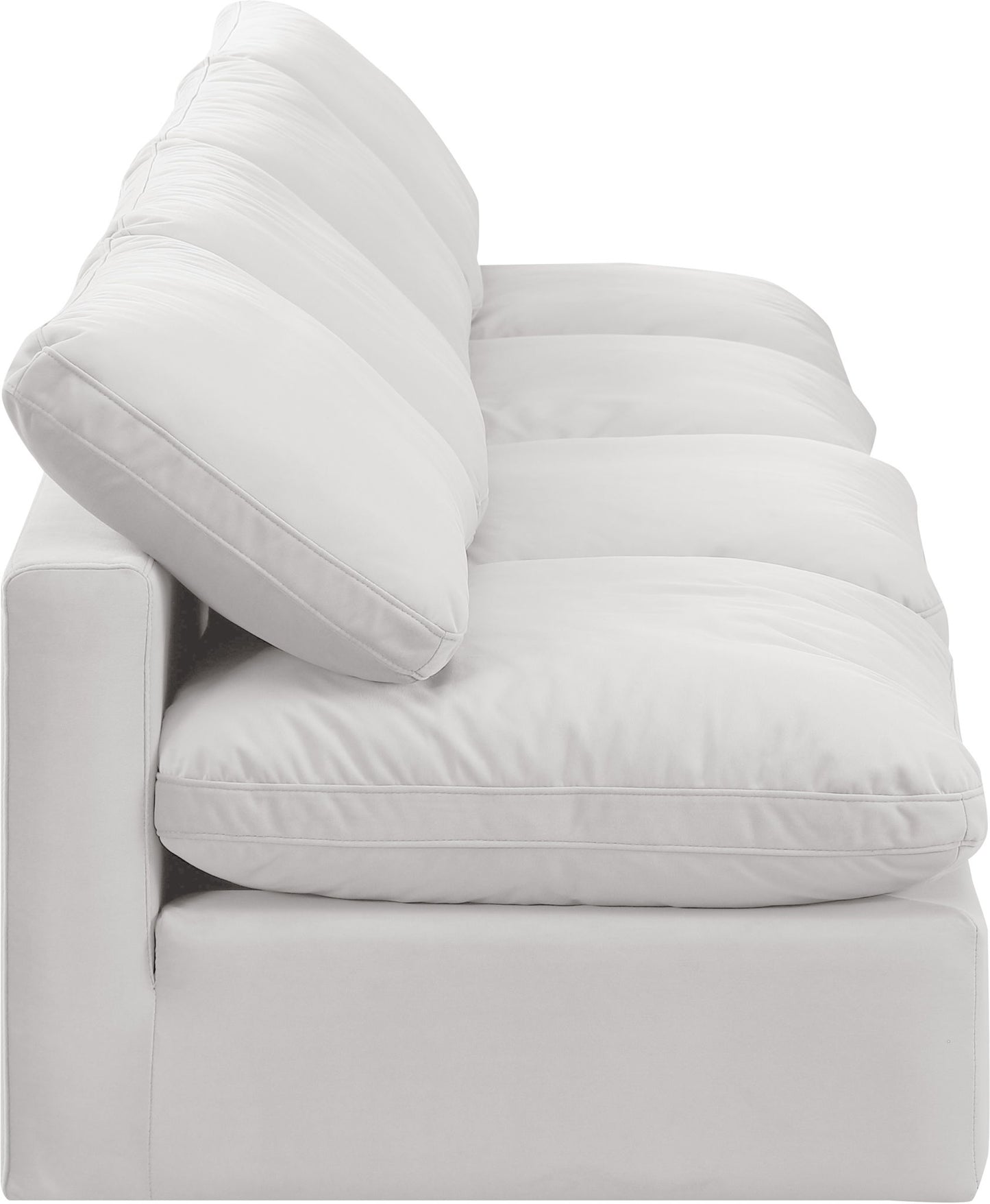 Indulge - Velvet 4 Seat Modular Armless Sofa